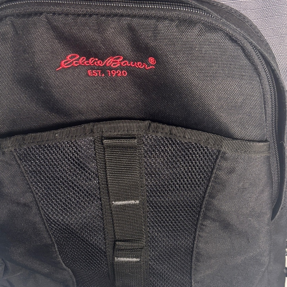 Eddie Bauer Vintage 2004 Black and Dark Gray Backpack -GB1sku - Picture 2 of 10